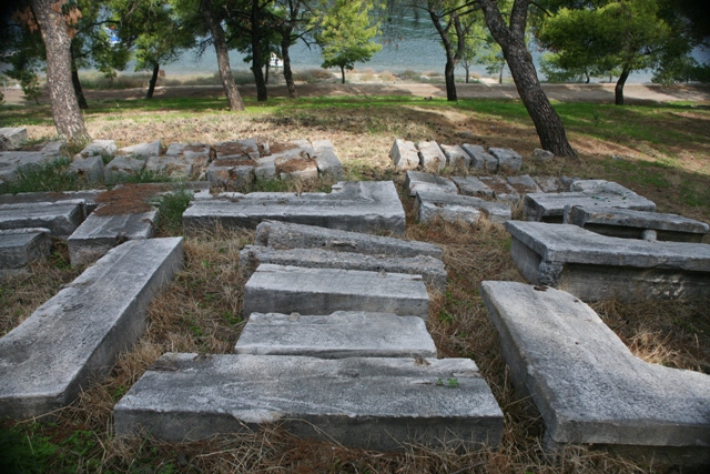 Classical remains from the Temple of Poseidon 